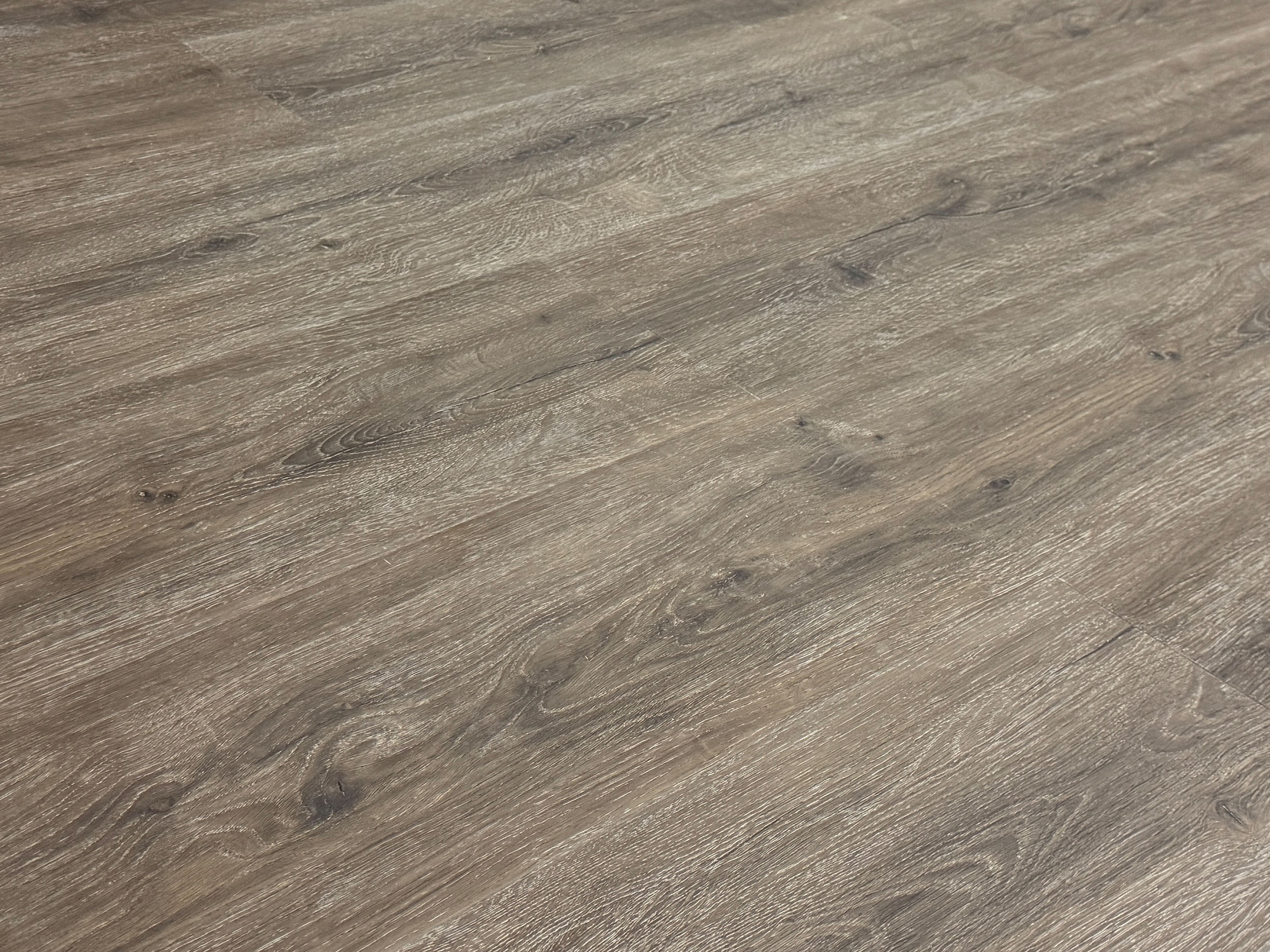 TRECOR® SPC / RIGID Klick Vinylboden Eiche Premium Braun Landhausdiele - 5 mm - Synchronoberfläche - 5G Klick