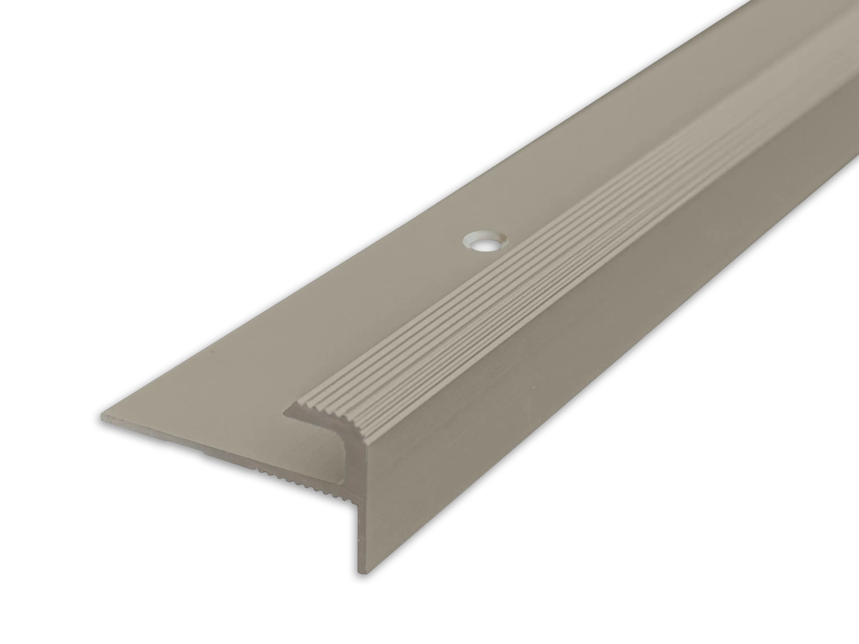 ufitec® Einschubprofil für Belagshöhen bis 5 mm | 7 mm Nase Treppen-/Stufen Abschlussprofil