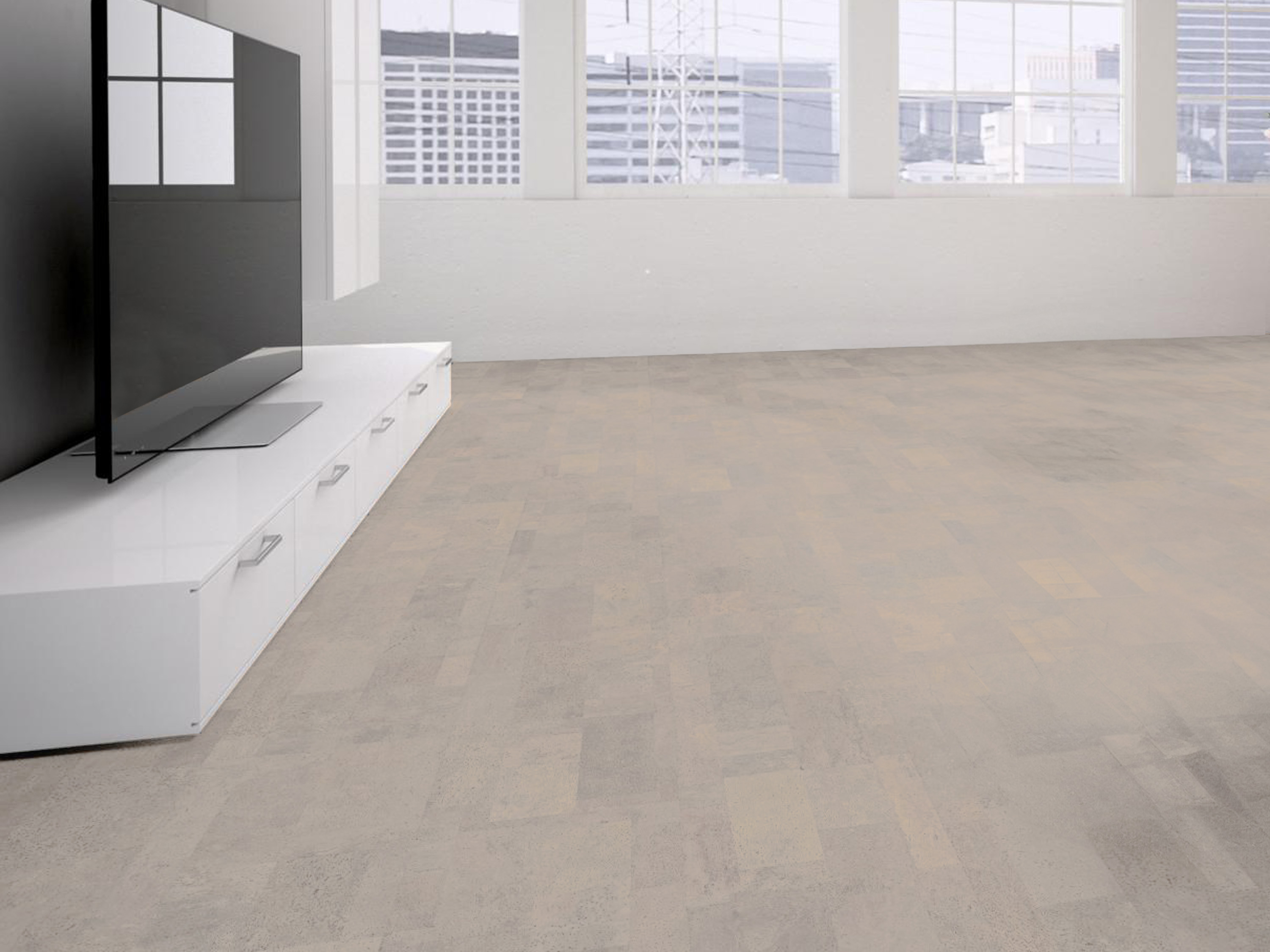 TRECOR® Klick Korkboden Merida - 10 mm Stark - Farbe: Perlweiß