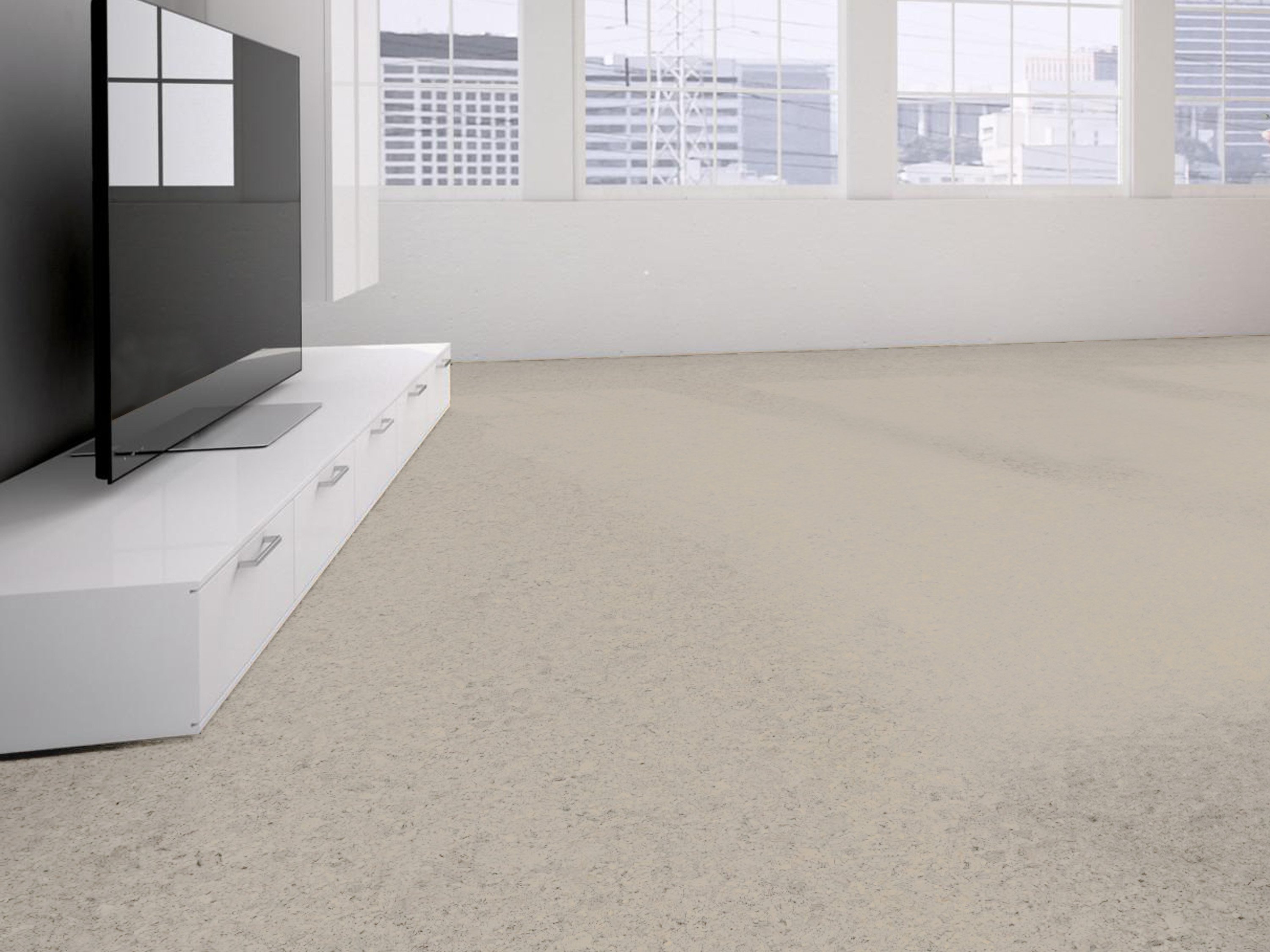 TRECOR® Klick Korkboden FORTI - 10 mm Stark - Farbe: Perlweiß