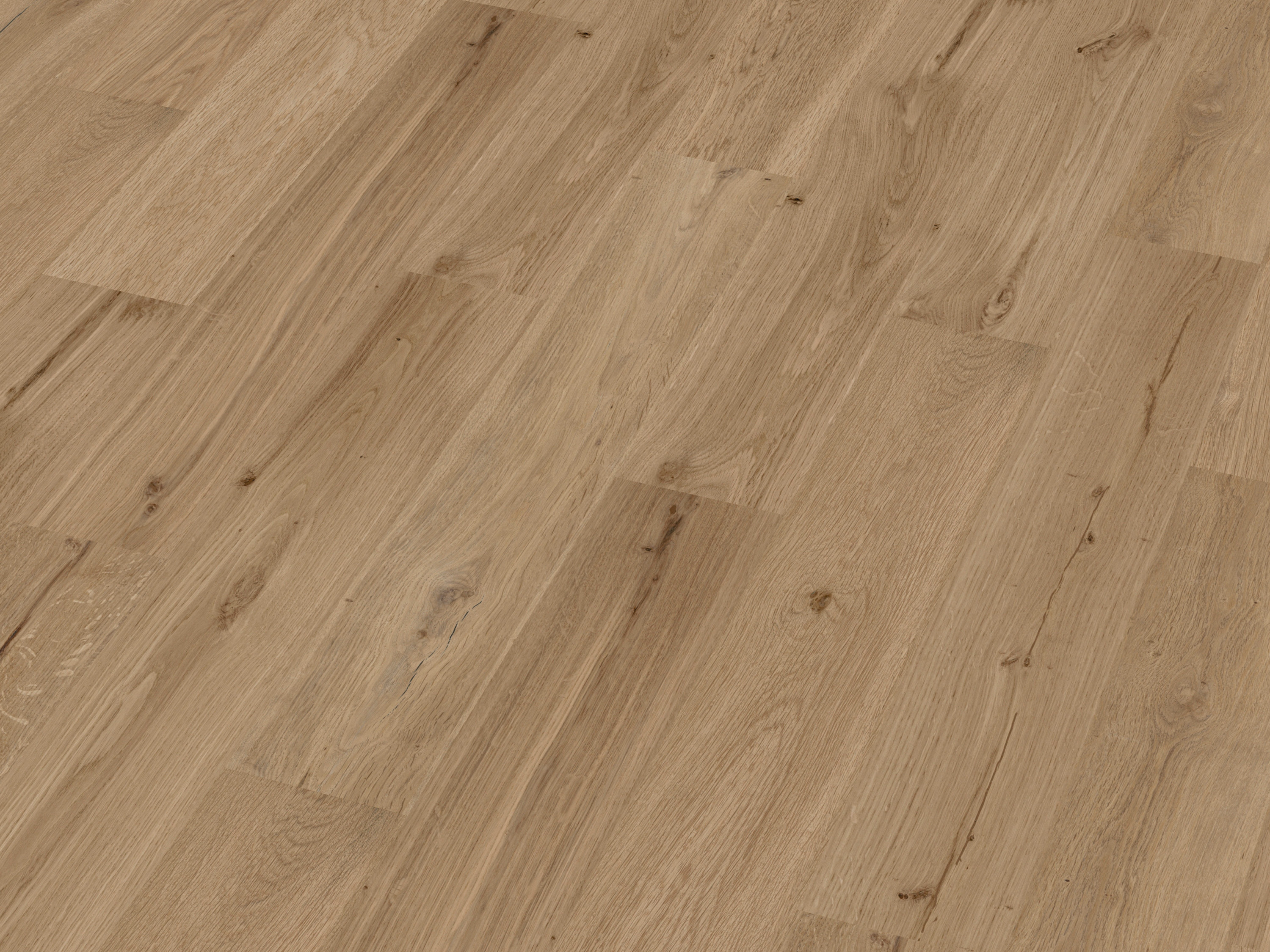 Kork Designboden Wood Basic - Dakota Oak, digitalbedrucktes Korkfurnier