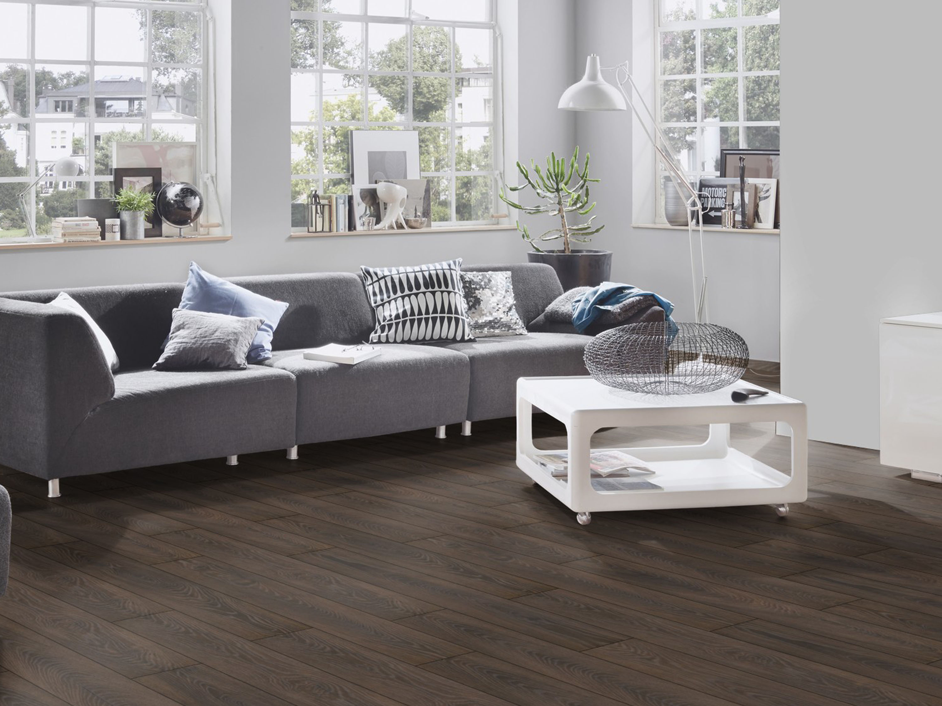 Klick-Designboden Espresso Carpenter Oak K479 Organic Classic 8 mm, mit O.R.C.A Technologie