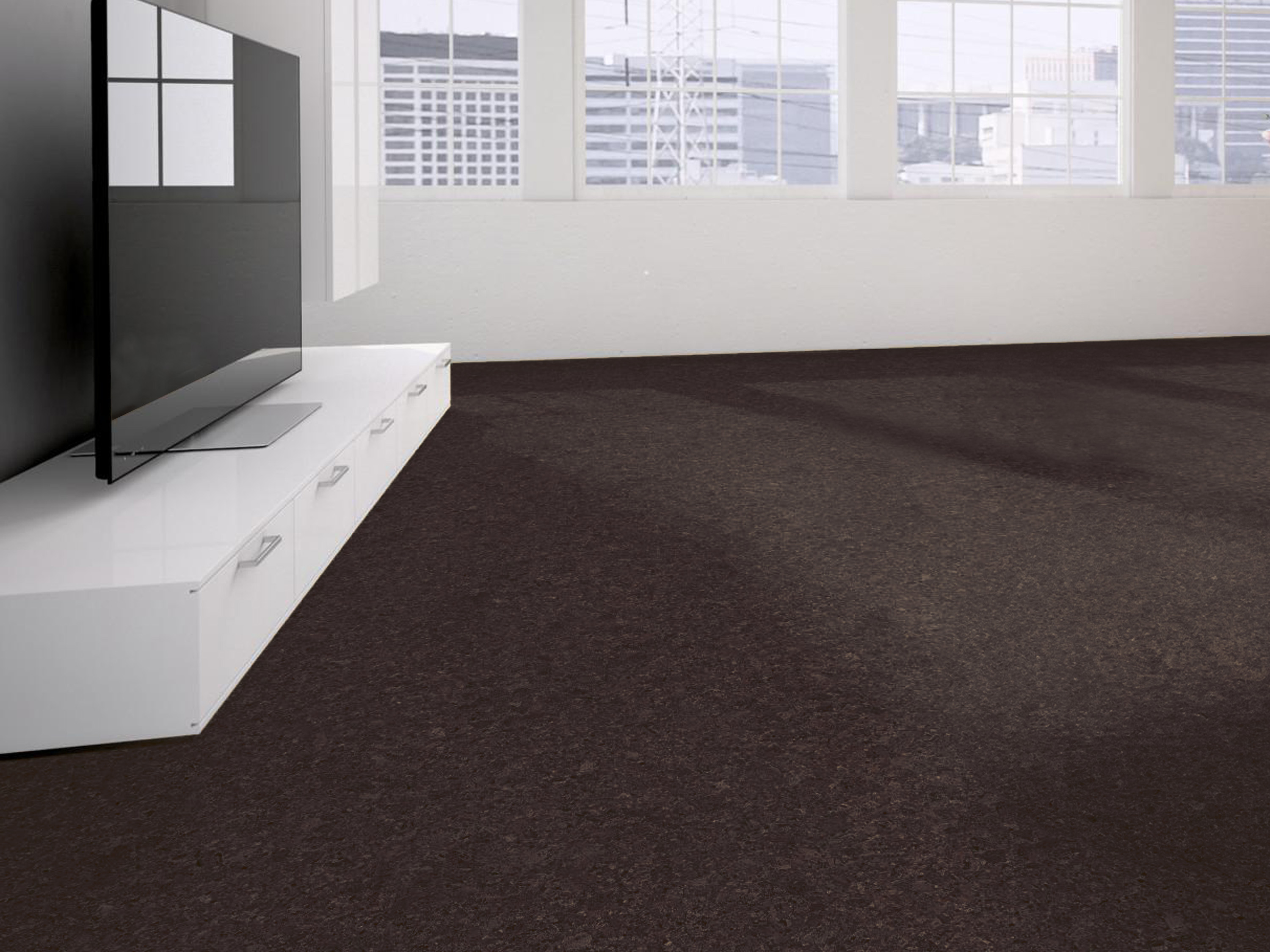 TRECOR® Klick Korkboden FORTI - 10 mm Stark - Farbe: Dunkelbraun