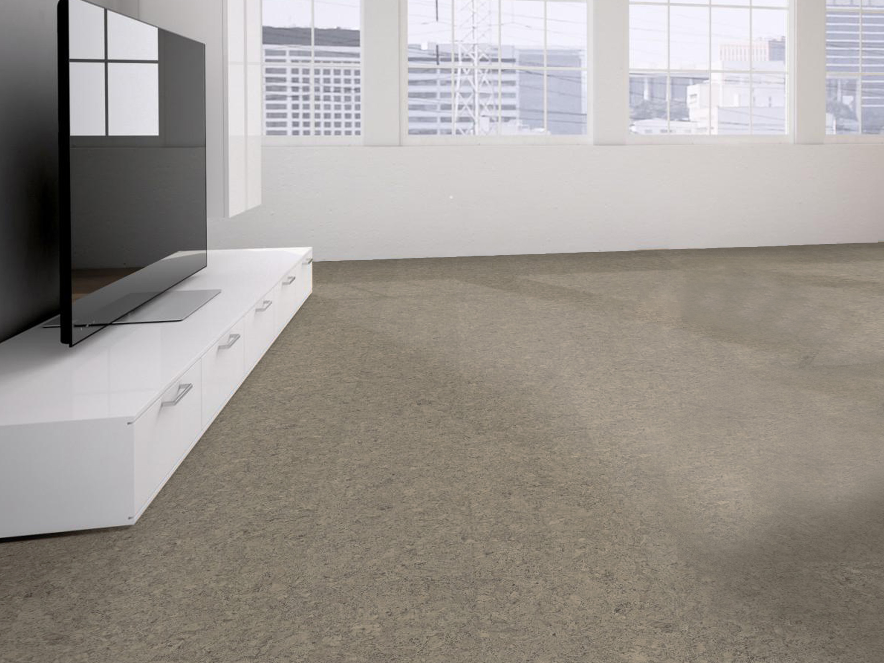 TRECOR® Klick Korkboden Evora - 10 mm Stark - Farbe: Kieselgrau