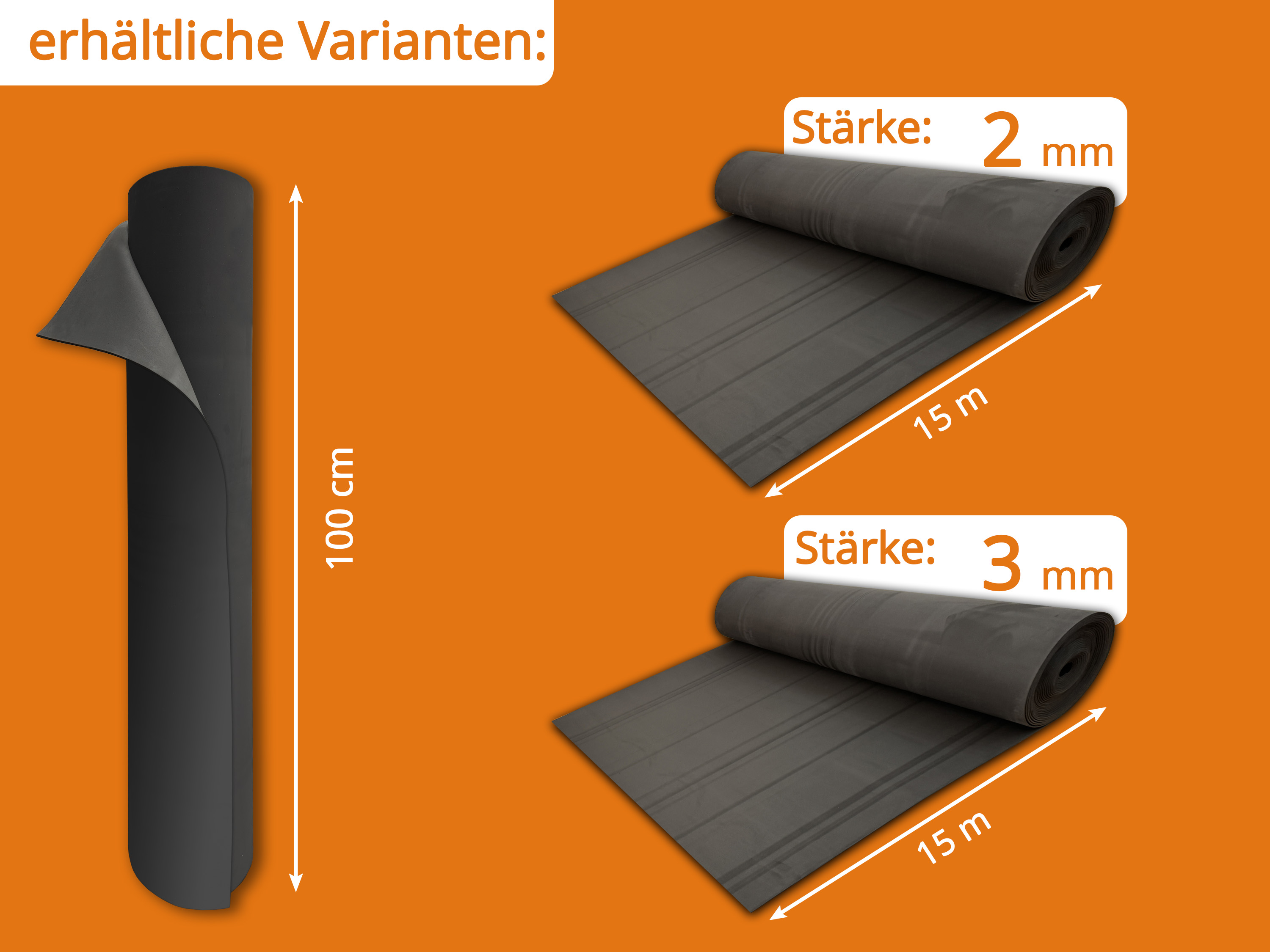 uficell® Multisound Akustik Trittschalldämmung für Laminat- und Parkettböden aus EVA-Schaum
