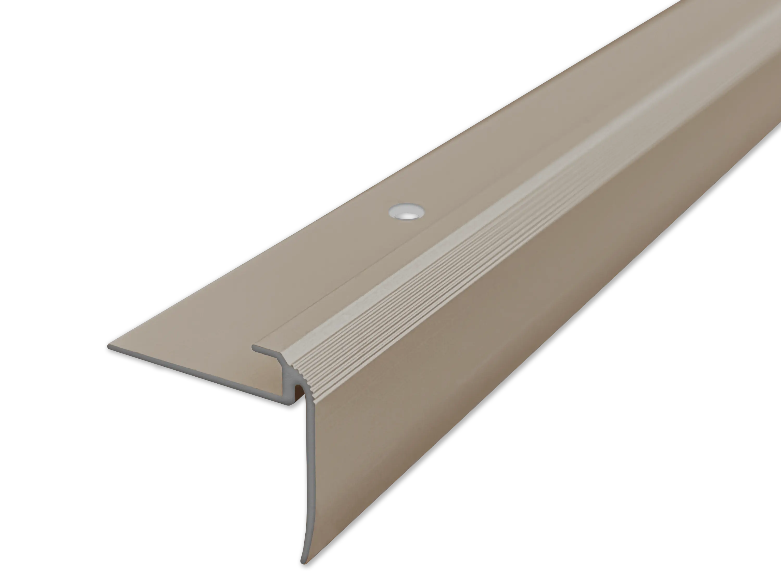 ufitec® Einschubprofil für Belagshöhen bis 5 mm | 24 mm Nase Treppen-/Stufen Abschlussprofil