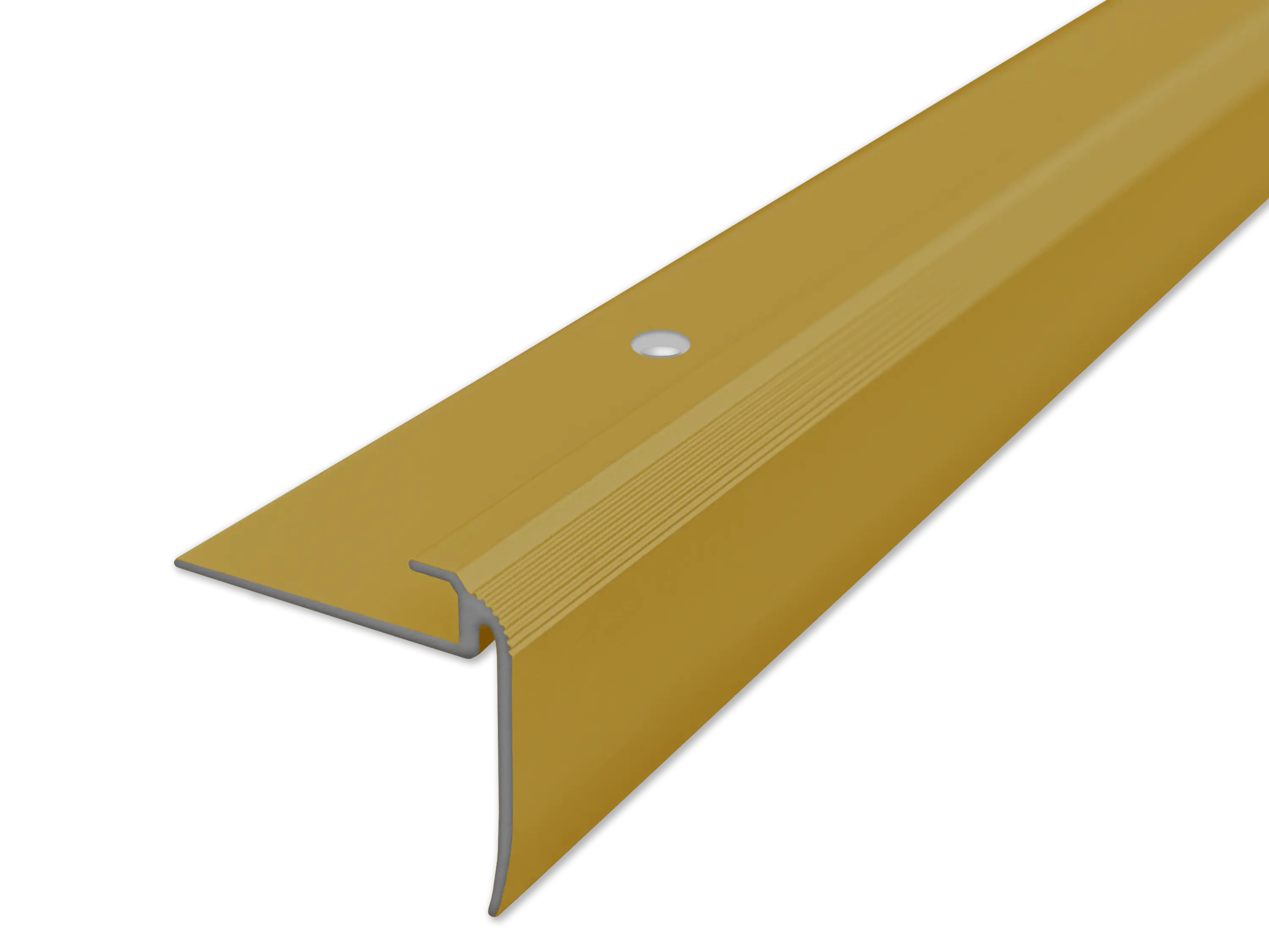 ufitec® Einschubprofil für Belagshöhen bis 5 mm | 24 mm Nase Treppen-/Stufen Abschlussprofil