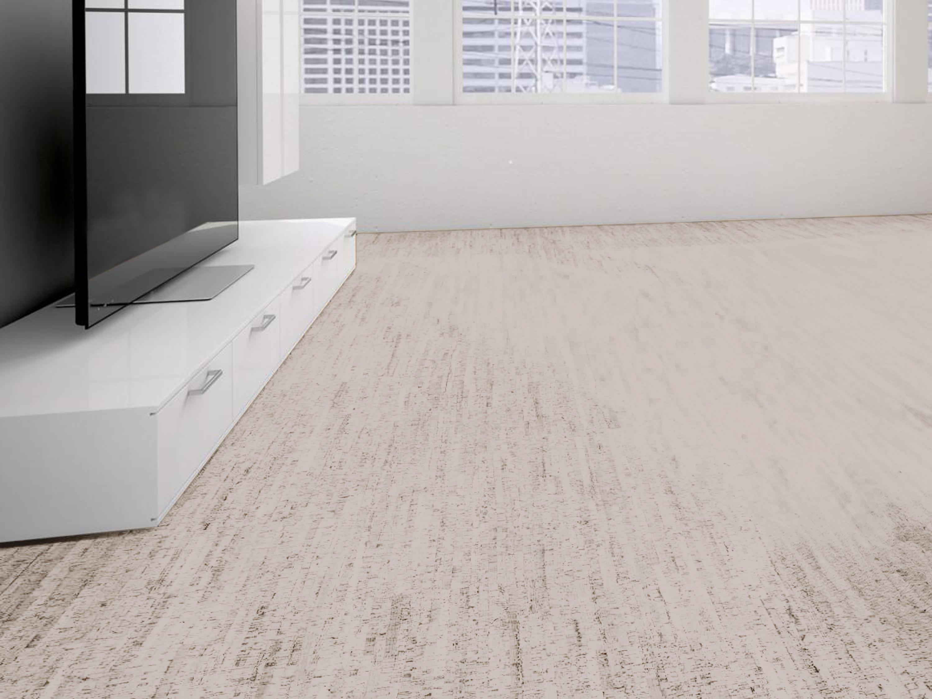 TRECOR® Klick Korkboden Mazara - 10 mm Stark - Farbe: Perlweiß