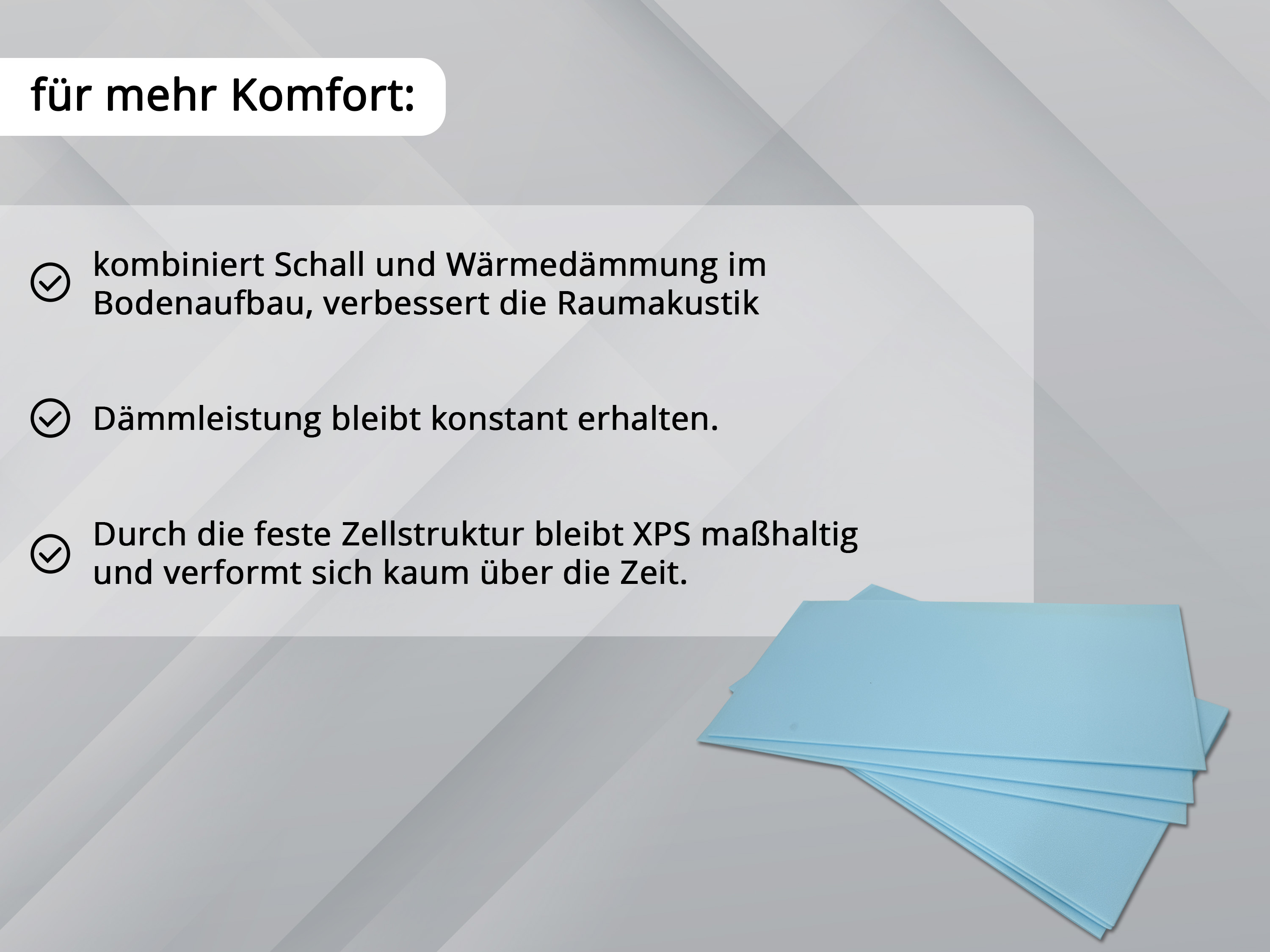 uficell® Soft-Step XPS Trittschalldämmung - 5 mm Stark - bis 20 dB(A) Trittschallverbesserung