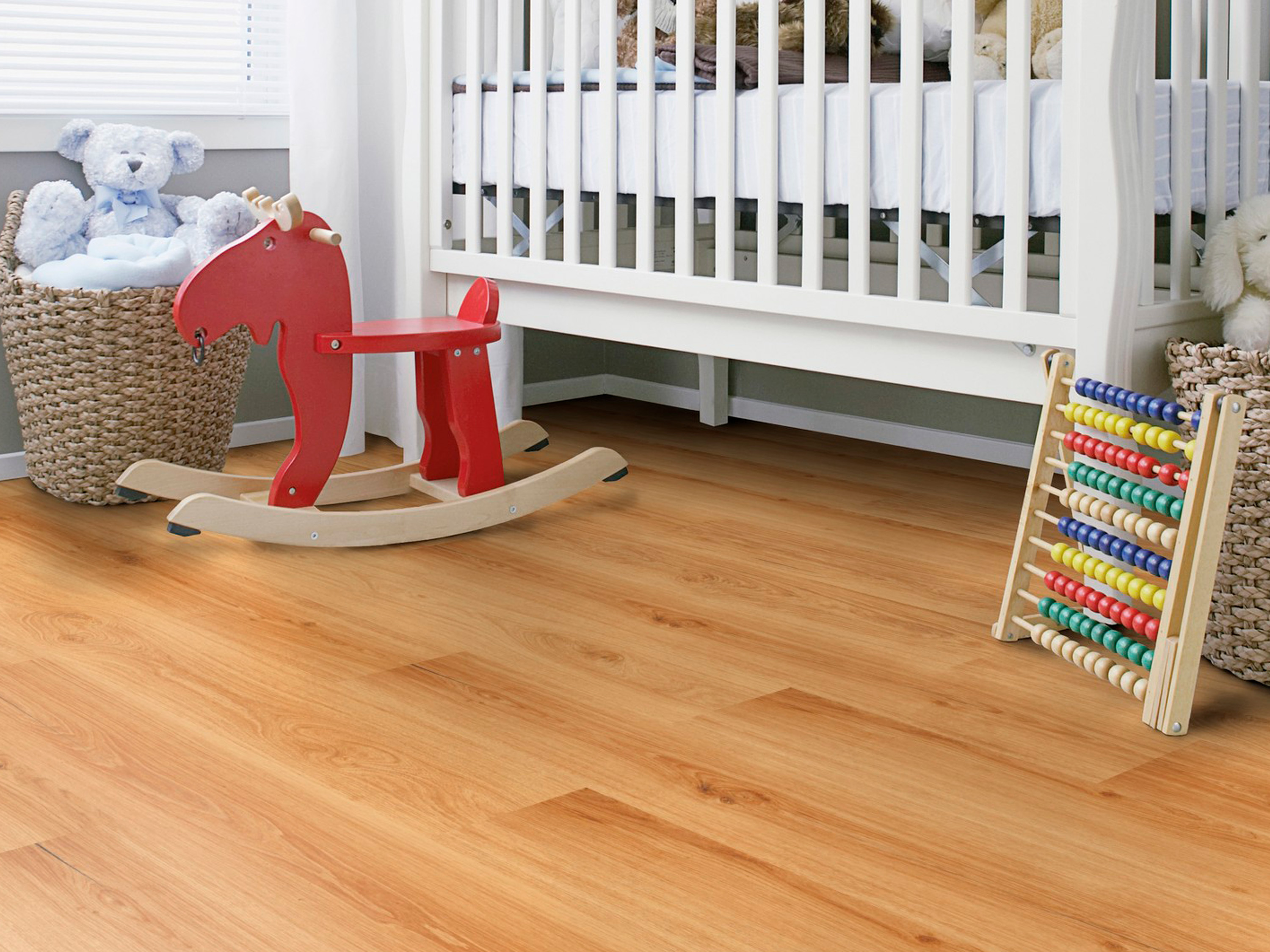 Kork Designboden Wood Basic - Ariana Oak, digitalbedrucktes Korkfurnier