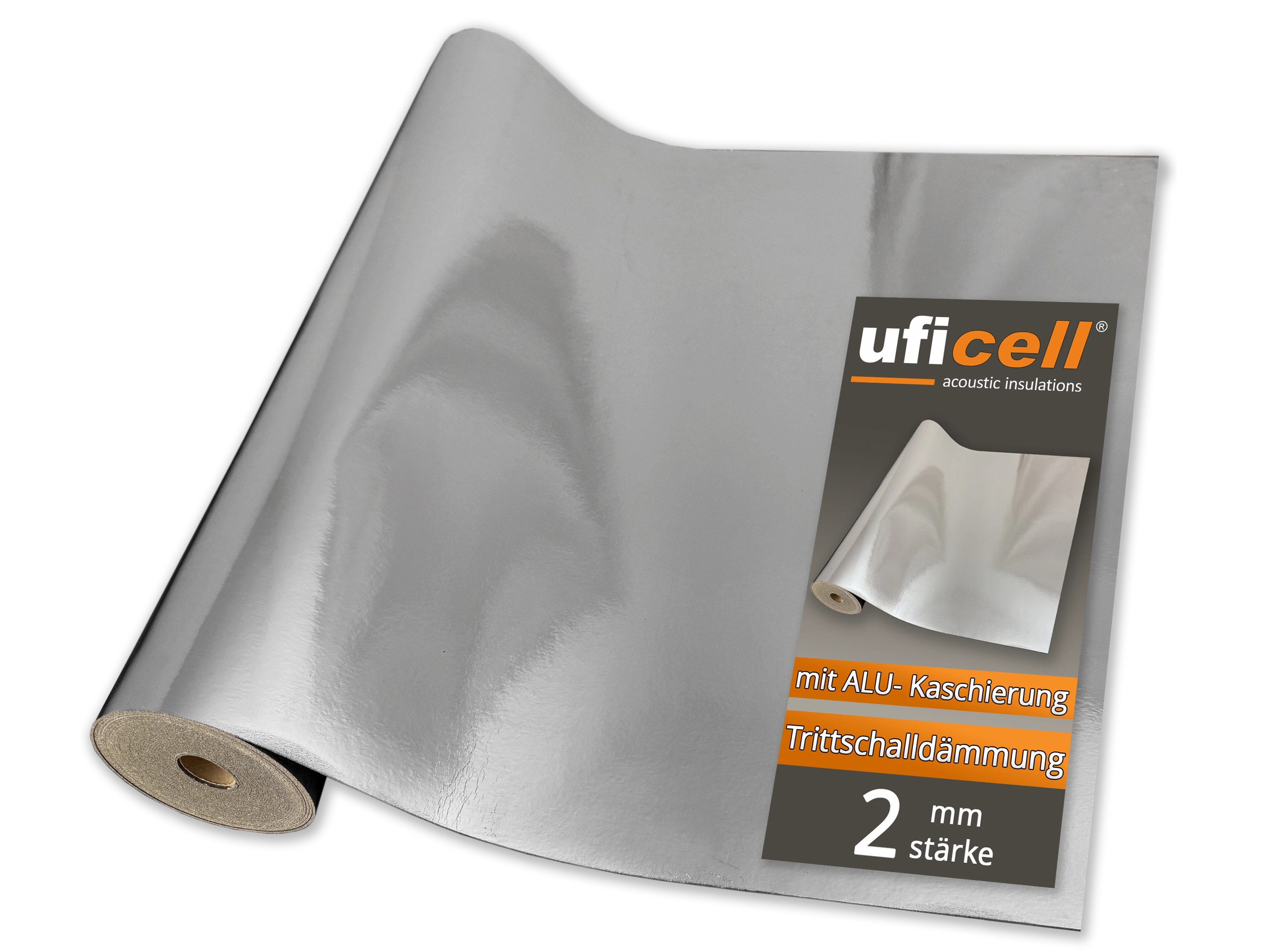 uficell® Silence Floor Akustik Trittschalldämmung mit Mineralsandfüllung - Dichte: 1000 kg/m³
