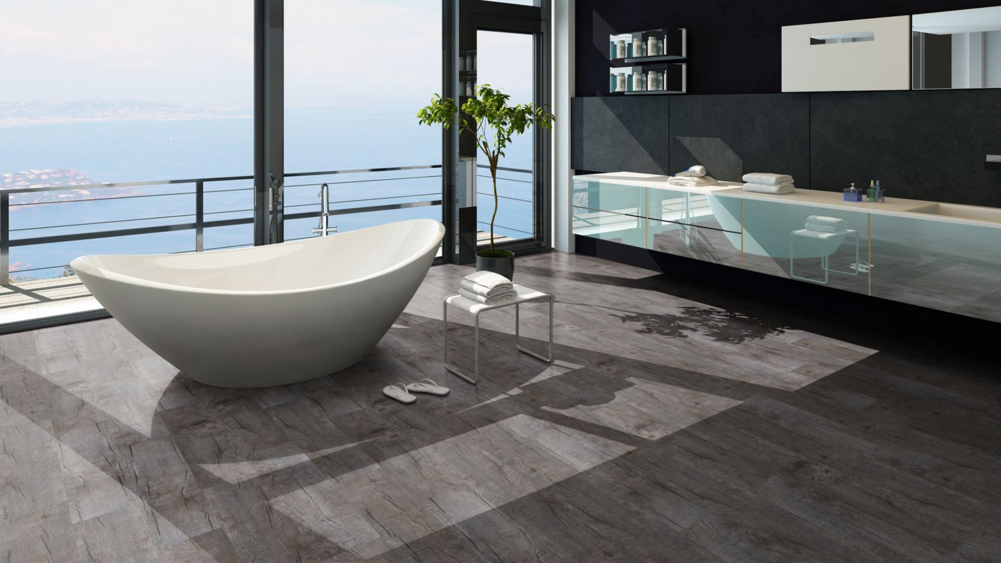 TRECOR® LVT Dryback Klebe Vinylboden Eiche Old Rustik Dark Landhausdiele - 2 mm starker Designboden