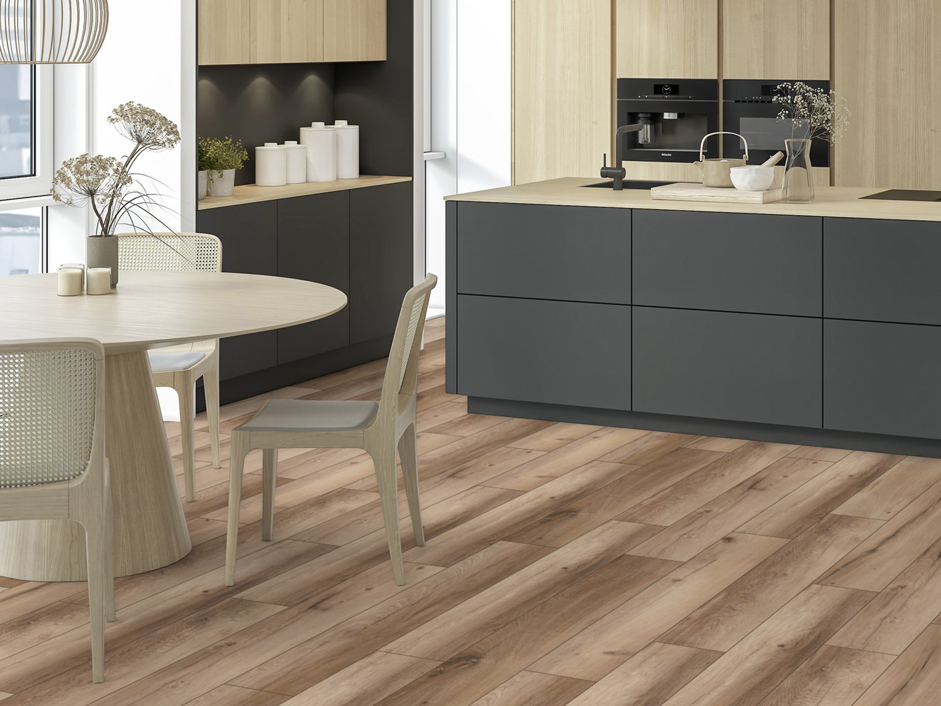 Klick-Designboden Hazel Range Oak K507 wasserfest mit integr. Trittschalldämmung Organic Flex 7 mm