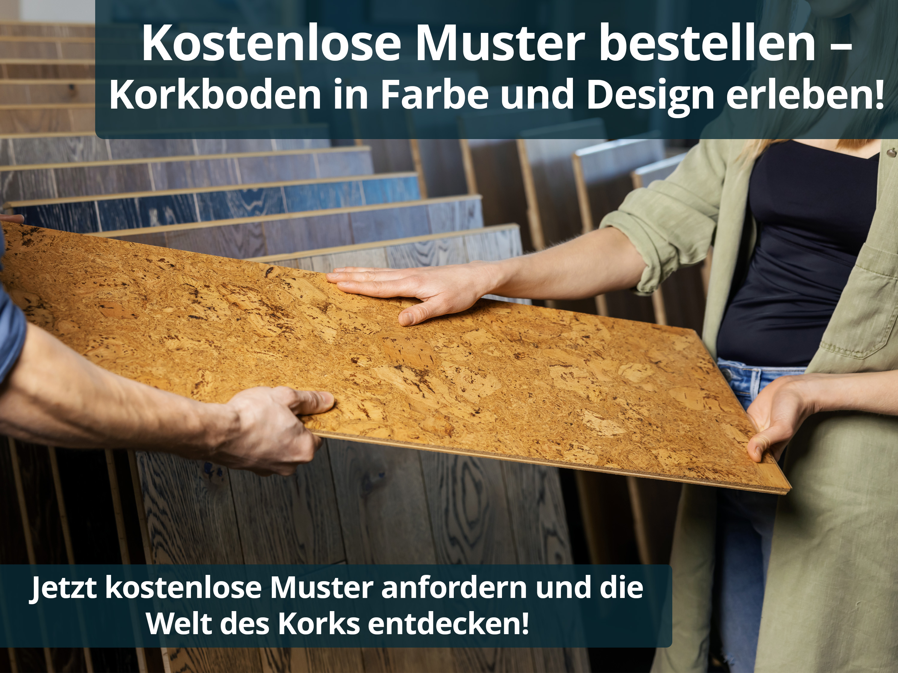 TRECOR® Klick Korkboden Merida - 10 mm Stark - Farbe: Natur