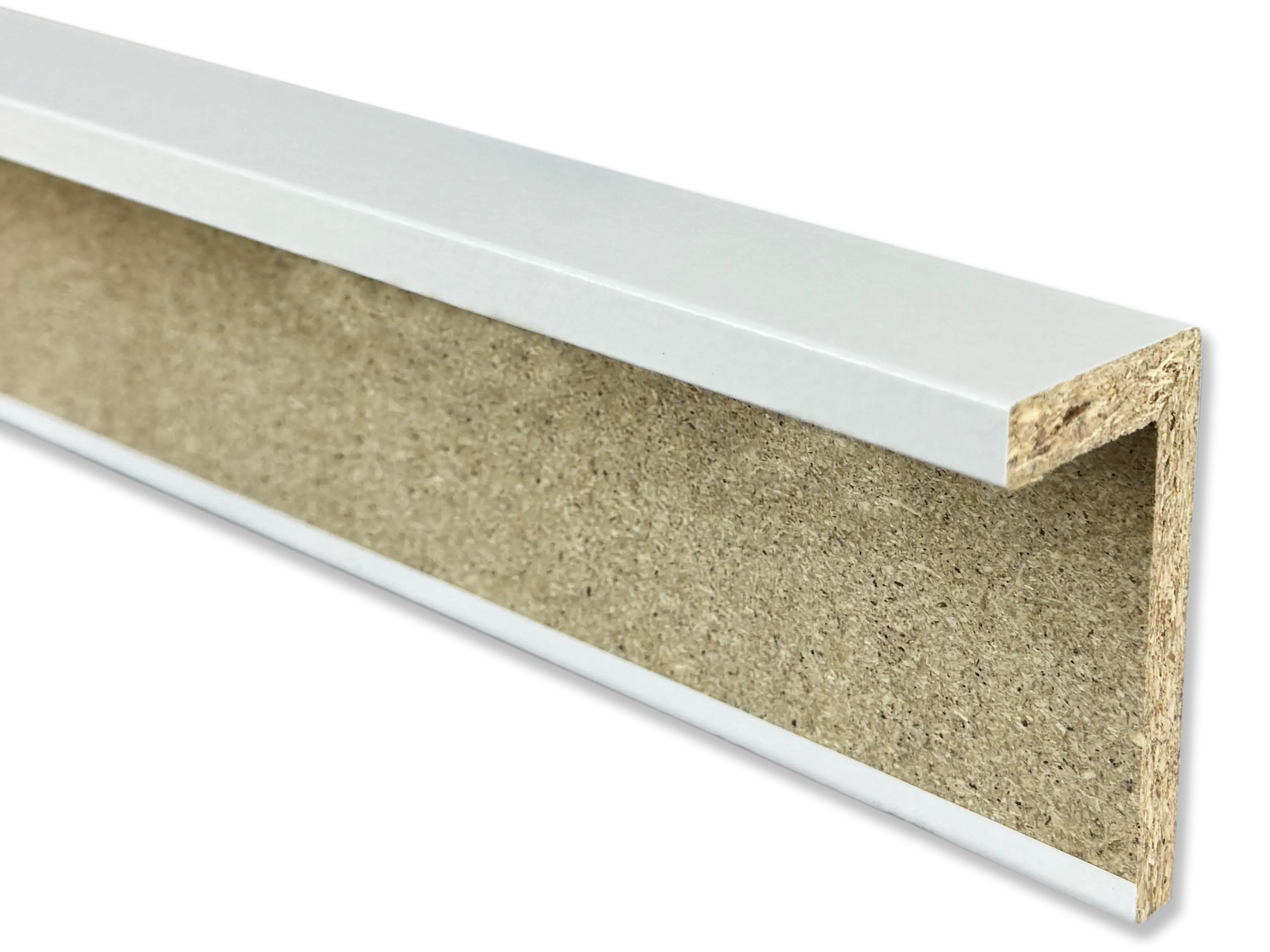 Sockelleiste Heizrohrabdeckung CUBE – Abdeckleiste für Heizungsrohre, weiß, 44x77 mm