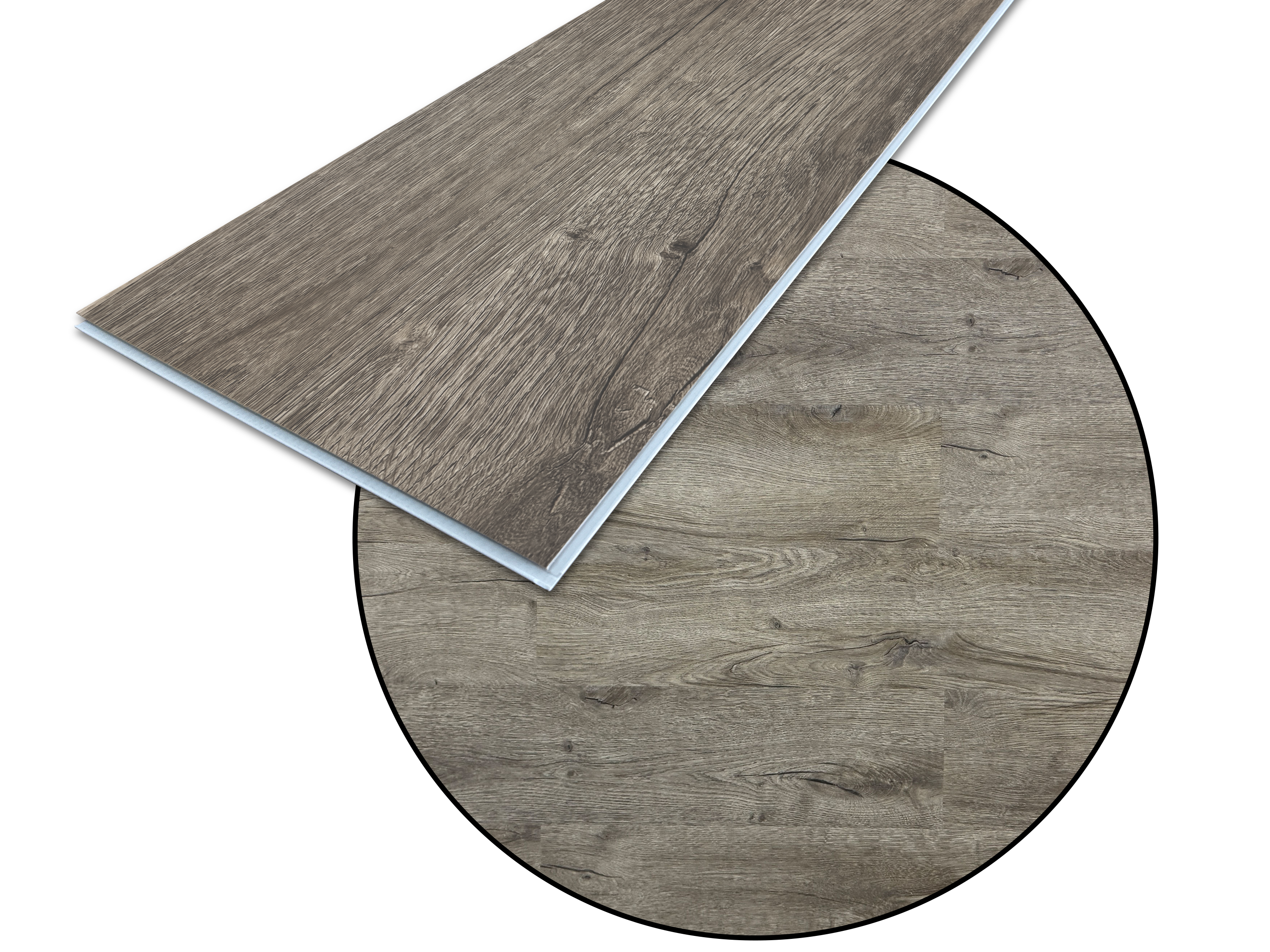 TRECOR® SPC / RIGID Klick Vinylboden Prestige Eiche Grau Landhausdiele - 5 mm - mit Synchronoberfläche