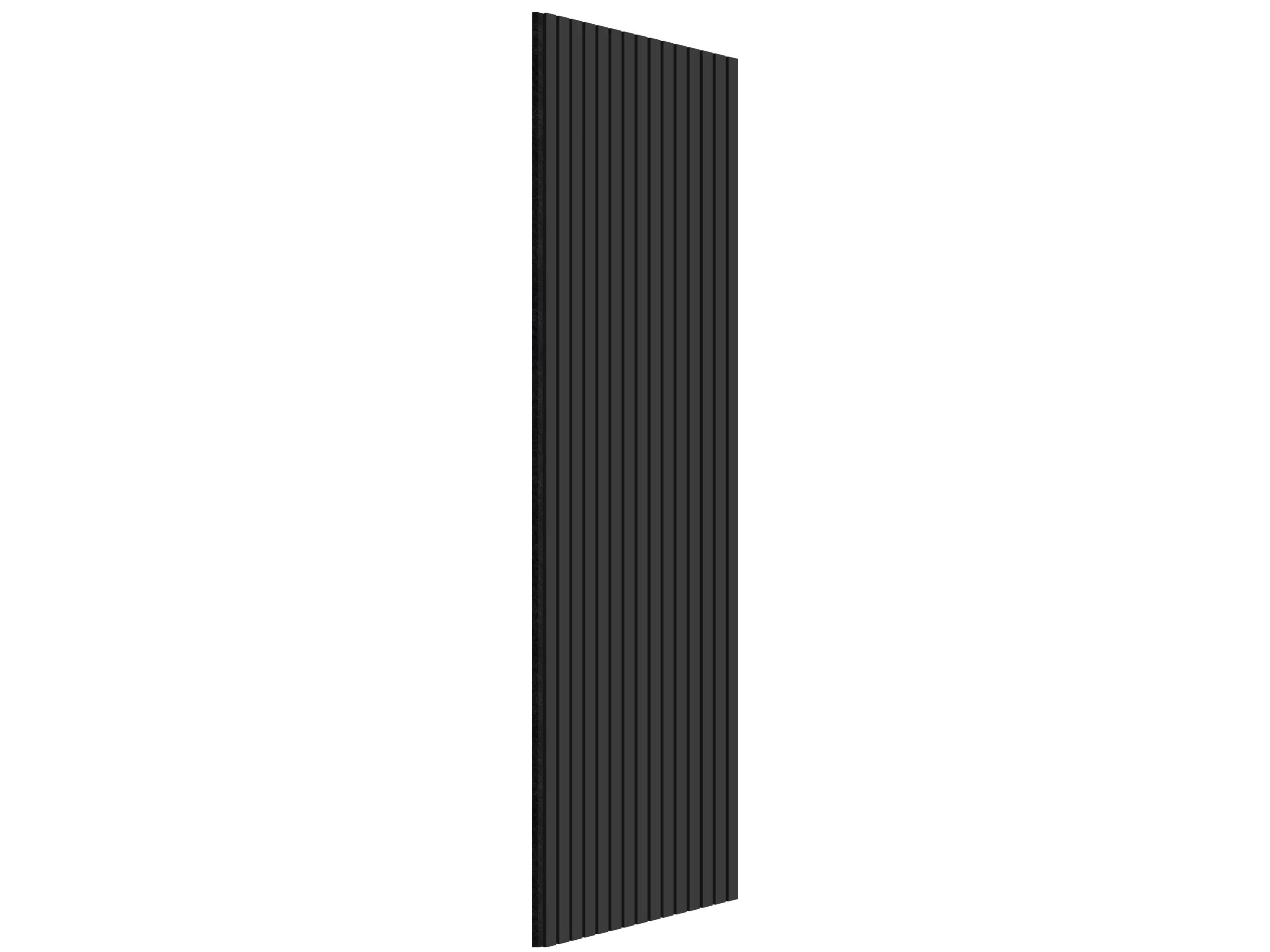 Akustikpaneele Wandpaneele Echtholz Lamellen Wandverkleidung - Eiche Black zur Schalldämmung