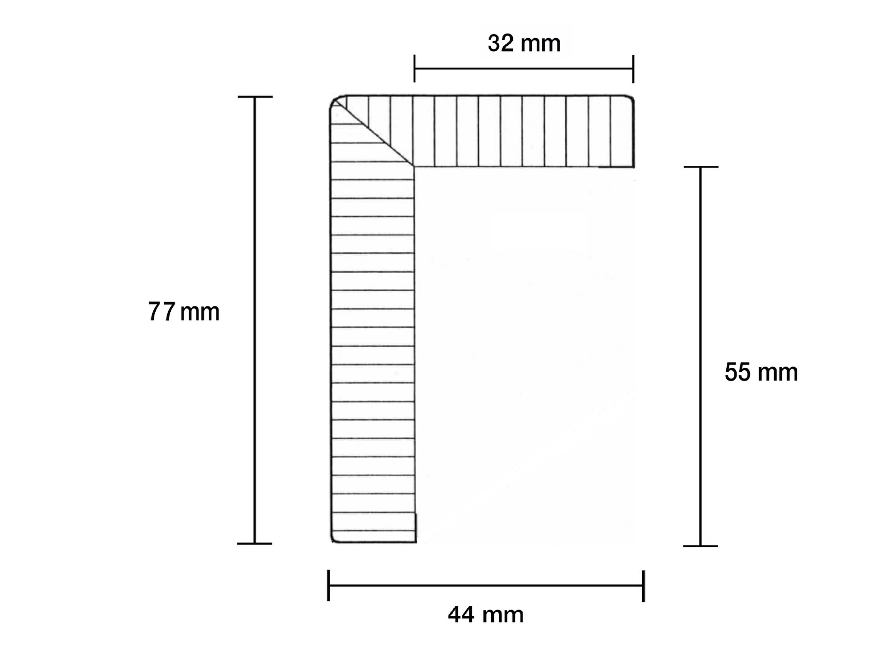 Sockelleiste Heizrohrabdeckung CUBE – Abdeckleiste für Heizungsrohre, weiß, 44x77 mm